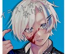 魅力的で重厚感のあるアイコン描きます インパクトのあるイラストに仕上げます！ イメージ1