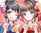 アイコン、立ち絵、一枚絵などイラスト作成いたします キラキラ可愛いイラストが得意です イメージ9