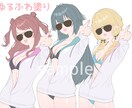 最短2日￤淡い色のかわいい女の子描きます 個人様のアイコンから活動者様の立ち絵まで幅広い範囲可能〇 イメージ4