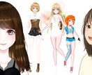Live2d用パーツ分けイラスト作成します 色々なタイプ子供、女性、男性まで用途に合わせて作成可能です！ イメージ4