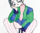 独特で可愛い！個性的な絵柄でかわいくしちゃいます 完全手描き！アナログイラストであなたの魅力を引き出します イメージ5