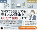 SNSで発信しても売れない理由を60分で整理します WEB広告10年現役経営者があなただけの集客導線を設計します イメージ1