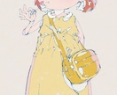 デフォルメされた人物イラストを制作します 少し大人な、かわいいレトロイラストをどうぞ イメージ8