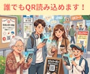 スマホでQR読み込み　店舗、商品の紹介をします 当方のQRは　１個で　１０個の画像がノークリックで読めます イメージ2
