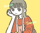 人物アイコン作成します SNSで使えるポップで可愛いアイコンイラスト イメージ4