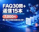 FAQと問合せ返信文をまとめます よくある質問と回答をすぐ使える形へ整理します イメージ1