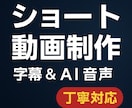 字幕・AI音声もOK！1分ショート動画制作します テンポよく伝わるシンプルなショート動画を制作します。 イメージ1