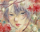 アナログで人物イラストを水彩で描きます 手描きのぬくもり、そのまま届けます。 イメージ2