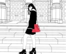 絵のアウトラインのようなオシャレイラストを描きます フロマージュ君や、韓国でよく見られる絵などを描きます！ イメージ5