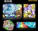 商用利用可能！ステンドグラス風アイコン描きます 唯一無二・神秘的なステンドグラスのイラストを作成します！ イメージ6