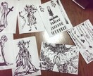 イラスト描きます ちょっと薄暗い鬱系の絵柄が多いです イメージ2