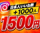 インスタグラム日本人いいね数+1,000増やします ⭐️様々なSNSと要望に対応しております⭐️ イメージ1