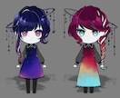 キラキラなミニキャライラスト制作いたします 一枚絵/アイコン/グッズイラスト等様々な用途に対応いたします イメージ10