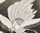 モノクロイラスト描きます 水性ペンで描く繊細で神秘的な世界 イメージ2