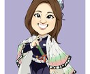 鬼滅の刃アニメ風にイラストを描きます アレンジOK！好きなキャラクターの衣装で似顔絵を描きます！ イメージ4