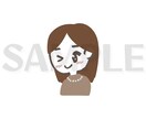 カフェオレ色の手描き女の子アイコン作成します 納品は即日〜OK！LINEやSNS、名刺に個性を出したい方に イメージ5