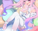 可愛いイラストお作りします 可愛い+クールなキャラをお求めの方に！ イメージ4