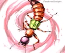 カッコよさ全開、迫力満点の昆虫のイラストを描きます グッズや昆虫図鑑等のイラストにどうぞ！商用利用OKです！ イメージ8