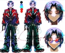 目を引く衣装とキャラクターデザインします 現役イラストレーターがあなたの世界観に寄り添い作成します イメージ4