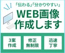 伝わる、分かりやすい＊　WEB用バナー作成します あなたの想いをデザインで表現します イメージ1