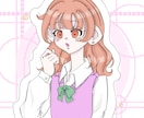 SNSアイコン、イラスト等描きます 個性的な絵柄で可愛い絵から不隠な感じの絵まで描きます イメージ1