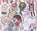 2.5~4頭身デフォルメ描きます ポーズ指定◎洋服描き込み◎のデフォルメイラストです！ イメージ1