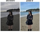 自撮り他撮りを自然に盛れるレタッチします SNS映え！SNS・マッチングアプリ・旅行写真にも対応♡ イメージ6