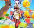 可愛い女の子描きます 全身イラストもバストアップ構図も背景ありも描き上げます！ イメージ7