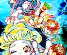 SNSやMV鮮やかで目を引くイラストを描きます 鮮やかで華やかなイラスト制作初めての方も大歓迎！ イメージ4
