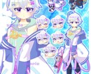 商用利用可★Live2D用パーツ分け立ち絵描きます SDキャラ付き。Vtuberとして活動を始めたい方に イメージ4