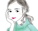 似顔絵、アイコンを描きます アニメ過ぎずリアル過ぎない線画イラスト！ イメージ1