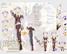 安価でデザインからパーツ分けまで承ります 顧客の好みに則った画風で描かせていただきます！早期納品可能！ イメージ4