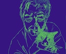 ペット・ご家族の写真を鉛筆で写生いたします 鉛筆で手描き、ペットとご家族をスケッチ。加工も致します！ イメージ6