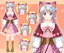 ふわふわ動く可愛いVTuberモデルを制作致します 表情差分3種類付き！無料修正2回！二次使用もご相談ください！ イメージ2
