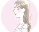 大人可愛い♡上品な横顔アイコンイラスト描きます 〜やさしい横顔が魅力的・ふんわりご機嫌イラスト〜 イメージ1