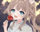 商用込み◎キラキラかわいい1枚絵をお描きします 記念日や歌みたイラストなど、活動者さんにおすすめ！ イメージ3