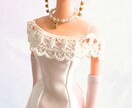 ウェディングドレスを人形用にお作りいたします ご自身の結婚式やプレゼントに。特別なドールをお作り致します イメージ10