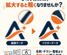 AIで作ったロゴをベクター化して整えます 人の手で輪郭を整え拡大できるデータへ仕上げます イメージ2