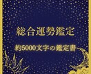総合運勢鑑定＊運命の鑑定書作成します 約5000文字の詳細鑑定で、恋愛運、金運、人間関係運など網羅 イメージ1