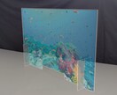 オリジナルのアクリルパーテーション作成いたします 飛沫を防げる仕切り版のサイズや形や色などオリジナルで作成 イメージ3