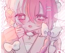 お顔の可愛いキラキライラスト描きます パッと目を引く目が特徴的なイラスト制作！ イメージ7