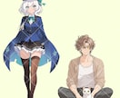 IRIAM等の立ち絵作成します 少女漫画っぽいイラストを描きます!! イメージ3