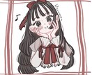 ふんわり可愛い女の子のSNSアイコン描きます フリルやレースがアクセントのゆめ可愛いイラスト イメージ3