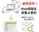 掲示板・商品情報など／スクレイピング＋整形します Web上のデータをご希望の形式におまとめします！ イメージ1