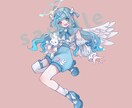 イラストMV、歌ってみた等のイラスト描きます キャラデザ、衣装デザイン可。かわいい女の子ならお任せあれ！ イメージ1