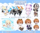キラキラ可愛いミニキャライラスト描きます グッズ/動画/スタンプ/などに イメージ5