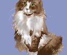 写真を元にペットイラスト作成します みなさまのお家のかわいいペットの記念になるお手伝いいたします イメージ1