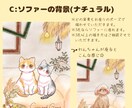 選べるフォトスタジオ風の背景！ペットをお描きします 着せ替えもできる！可愛いペットをアートとして残しませんか？ イメージ5