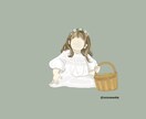 アイコン用【子供】のイラスト描きます お洒落でワンランク上のこどもアイコン描きます イメージ4