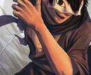 和風病みかわダークファンタジーイラスト描きます 封印された鬼、学校の怪談…妖しいダークファンタジー制作します イメージ3